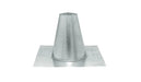 Majestic PelletVent Pro DV-3PVP-FF 3" Galvalume Tall Cone Roof Flashing Majestic