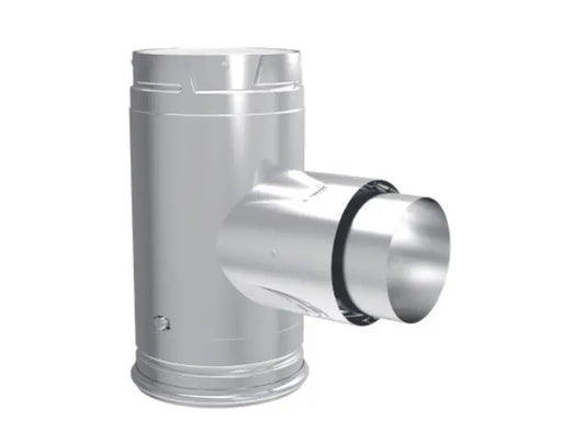 Majestic PelletVent Pro DV-3PVP-TAD1 3" Adapter Tee With Clean-Out Tee Cap Majestic