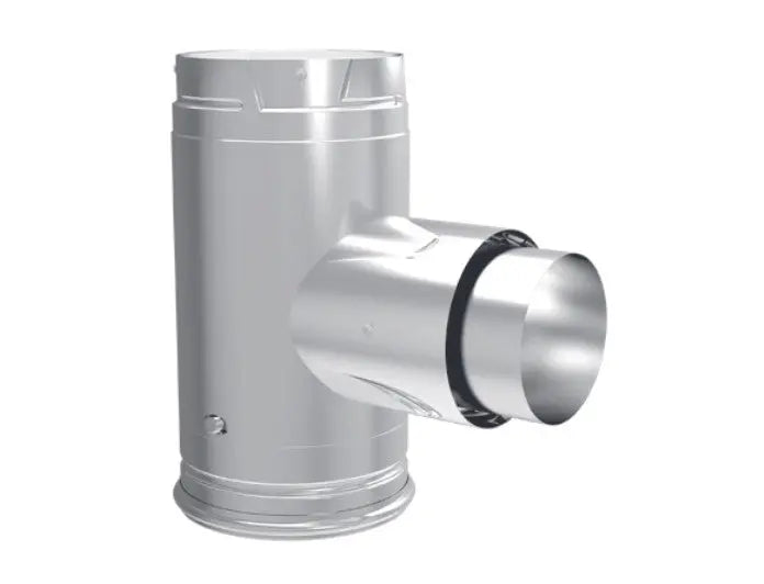 Majestic PelletVent Pro DV-3PVP-TADX41 3" - 4" Increaser Adapter Tee With Clean-Out Tee Cap Majestic