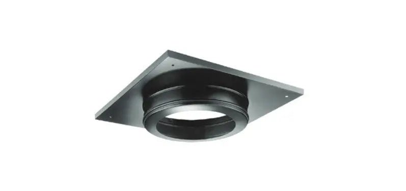 Majestic PelletVent Pro DV-3PVP-WTC 3" - 4" Black Ceiling Support/Wall Thimble Cover Majestic