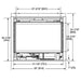 Majestic QUARTZ32IFTL Quartz 32" Direct Vent Propane Fireplace - dimension drawing