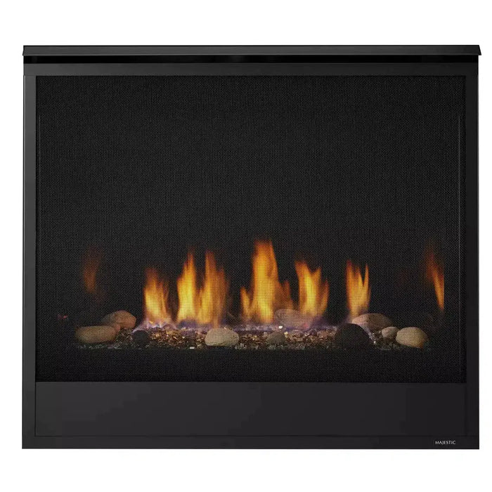 Majestic Quartz 32" Traditional Top/Rear Direct Vent Natural Gas Fireplace With IntelliFire Touch Ignition System Majestic