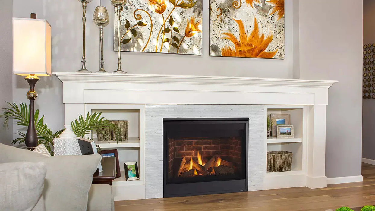 Majestic Quartz 42" Traditional Top/Rear Direct Vent Propane Gas Fireplace With IntelliFire Touch Ignition System Majestic