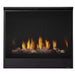 Majestic QUARTZPLA36IL Quartz Platinum 36" Direct Vent Propane Fireplace - front view with flames over stones
