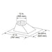 Majestic RF371 7/12 - 12/12 Pitch Roof Flashing for SL300 Series Pipe Majestic
