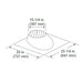 Majestic RF570 0 - 6/12 Pitch Roof Flashing for SL1100 and SL400 Series Pipe Majestic