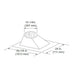 Majestic RF571 7/12 - 12/12 Pitch Roof Flashing for SL1100 and SL400 Series Pipe Majestic