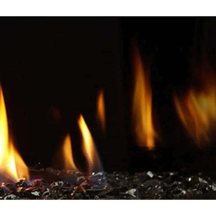 Majestic Reflective Black Glass Interior Panels for Pier & Pearl II Peninsula Fireplaces Majestic