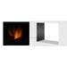 Majestic Reflective Black Glass Interior Panels for See-Through Multi-Sided Fireplace Majestic