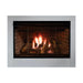Majestic Reveal Traditional Open Hearth B-Vent Gas Fireplace - front view with a silver surround trim