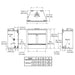 Majestic Reveal 36" Traditional Open Hearth B-Vent Gas Fireplace - dimension drawing