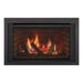 Majestic Ruby Direct Vent Gas Fireplace Insert - front view with logs burning