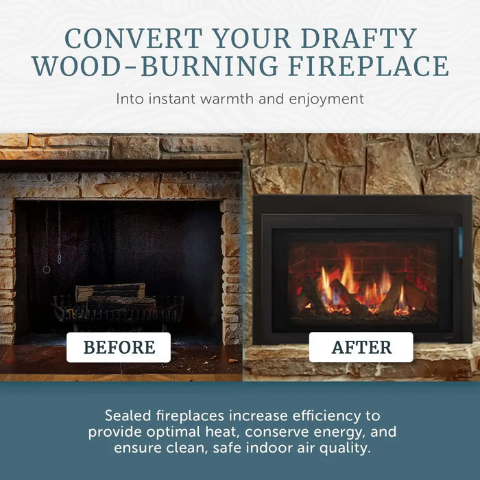 Majestic Ruby 35" Traditional Direct Vent Gas Fireplace Insert Majestic