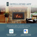 Majestic Ruby Freestanding 30" Direct Vent Propane Fireplace With Steel Cabinet - IntelliFire app graphic