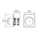 Majestic SLP-HRC-SS Horizontal High Rise Termination Cap Majestic