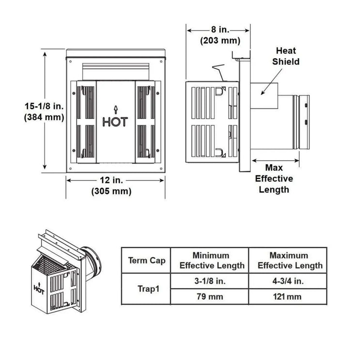 Majestic SLP-TRAP1 Horizontal Trapezoid Termination Kit Majestic