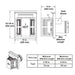 Majestic SLP-TRAP1 Horizontal Trapezoid Termination Kit Majestic