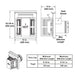 Majestic SLP-TRAPK2 Top Vent Horizontal Termination Kit Majestic