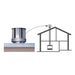 Majestic SLP-TVHW High Wind Vertical Termination Cap with Storm Collar Majestic
