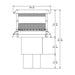 Majestic ST1175SS Stainless Steel Square Termination Cap for SL1100 Series Pipe Majestic