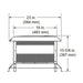 Majestic ST375 Painted Black Square Termination Cap for SL300 Series Pipe Majestic