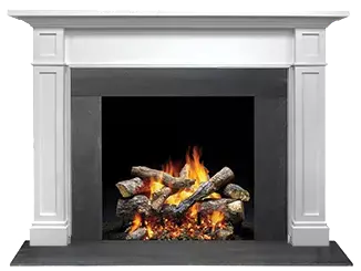 Majestic Signature Series Acadia B 48" Primed MDF Traditional Style Flush Wood Fireplace Mantel Majestic