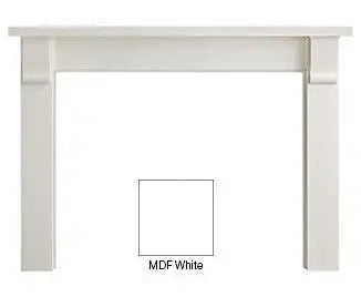 Majestic Signature Series Merritt Primed MDF Transitional Style Flush Wood Fireplace Mantel Majestic Dreamwood Living