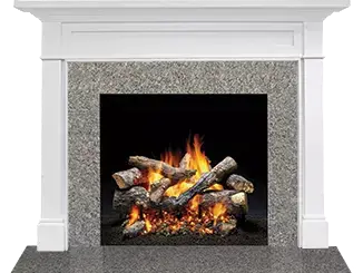 Majestic Signature Series Roxborough C 53" Primed MDF Traditional Style Flush Wood Fireplace Mantel Majestic