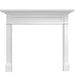 Majestic Signature Series Roxborough C 53" Primed MDF Traditional Style Flush Wood Fireplace Mantel Majestic