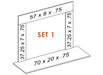 Majestic Signature Series Set 1 70" Single-Pack Driftwood Marble Stone Surround Majestic