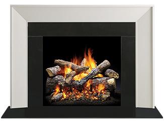 Majestic Signature Series Zimmer Primed MDF Modern Style Flush Wood Fireplace Mantel