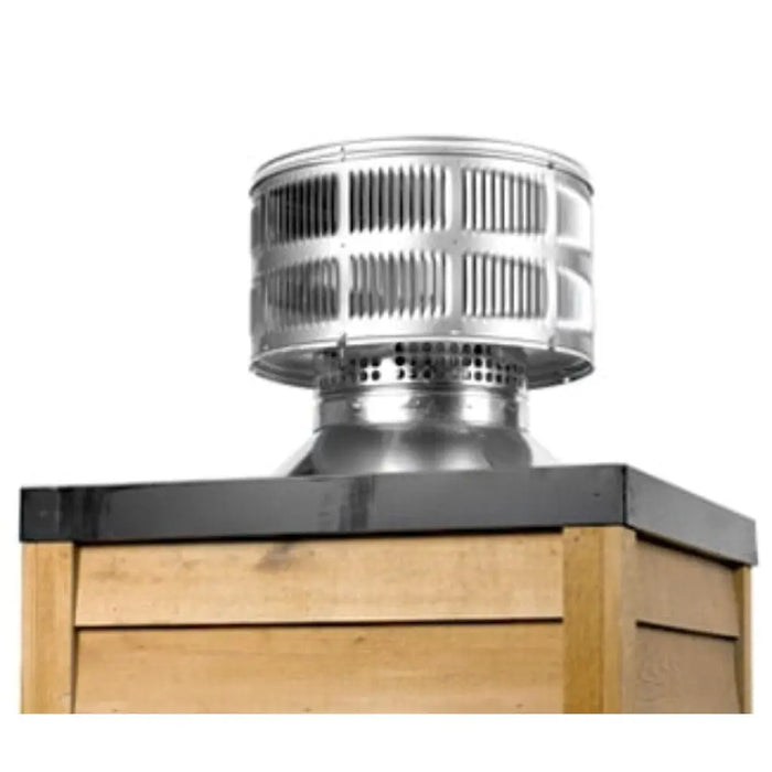 Majestic TR11 Round Termination Cap with Storm Collar for SL1100 Series Pipe Majestic