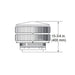 Majestic TR11 Round Termination Cap with Storm Collar for SL1100 Series Pipe Majestic