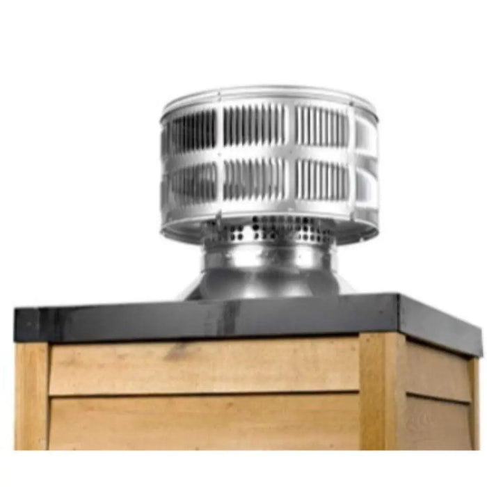 Majestic TR342-B Round Telescoping Termination Cap with Storm Collar for SL300 Series Pipe Majestic