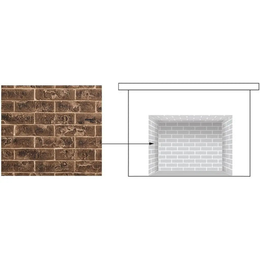 Majestic Traditional Brick Interior Panels for Jasper and Ruby Fireplace Inserts Majestic