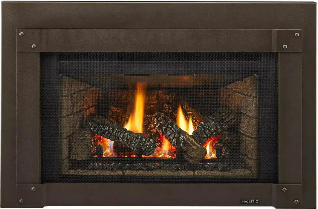Majestic Trilliant Small 25" Traditional Direct Vent Gas Fireplace Insert With IntelliFire Touch Ignition System Majestic