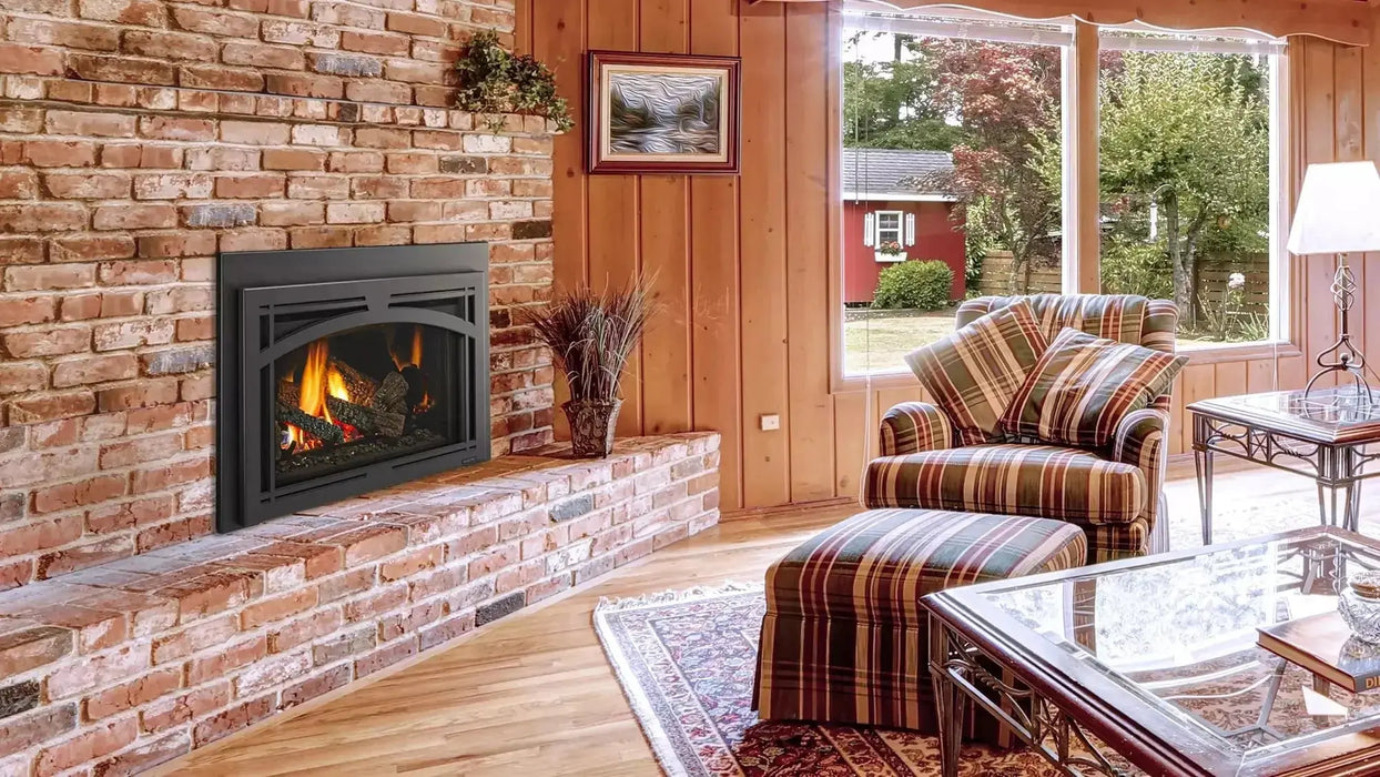 Majestic Trilliant Small 25" Traditional Direct Vent Gas Fireplace Insert With IntelliFire Touch Ignition System Majestic
