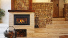 Majestic Trilliant 35" Direct Vent Gas Fireplace Insert - insert in a stone fireplace beside stairs