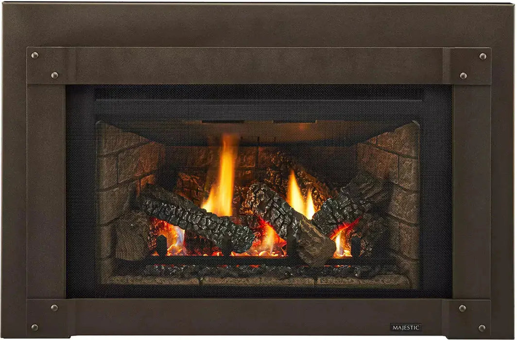 Majestic Trilliant Medium 30" Traditional Direct Vent Gas Fireplace Insert With IntelliFire Touch Ignition System Majestic