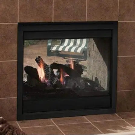 Majestic Twilight 36" Traditional Indoor/ Outdoor See-Through Vent Free Gas Fireplace with IntelliFire Touch Ignition System Majestic