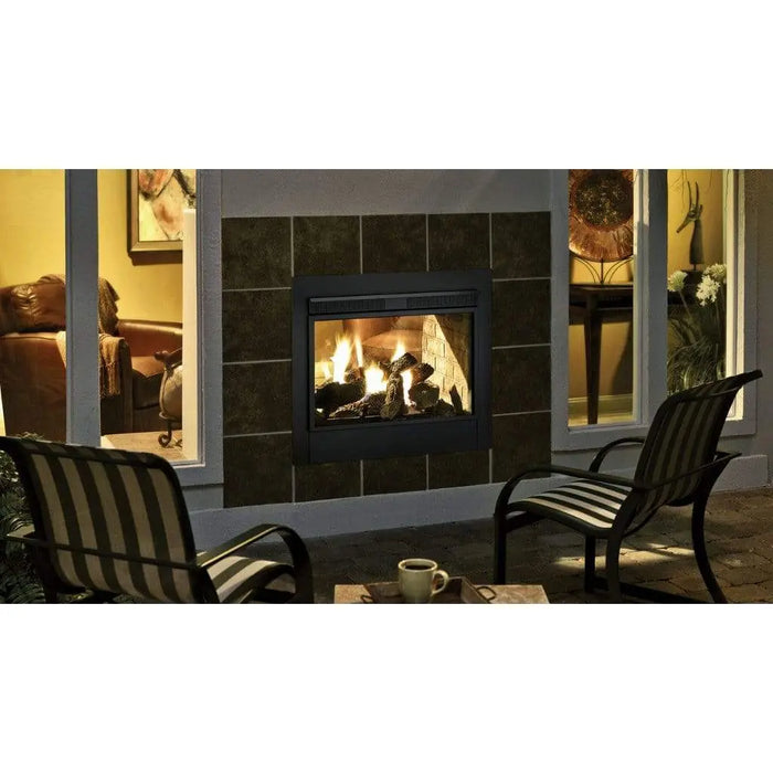 Majestic Twilight 36" Traditional Indoor/ Outdoor See-Through Vent Free Gas Fireplace with IntelliFire Touch Ignition System Majestic