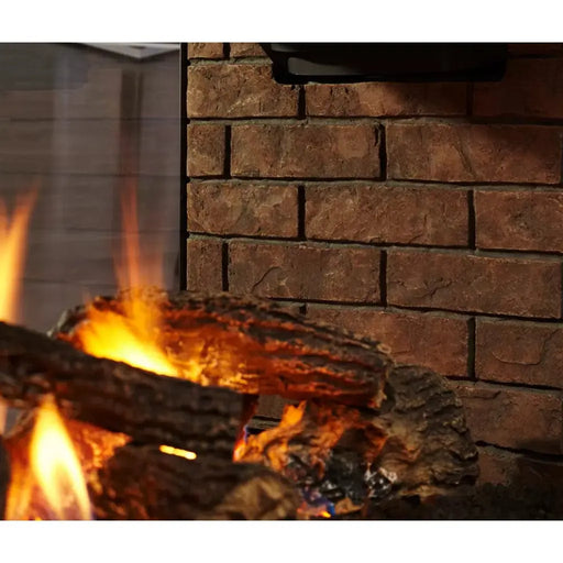 Majestic Weathered Traditional Brick Interior Liner for See-Through Multi-Sided Fireplace Majestic