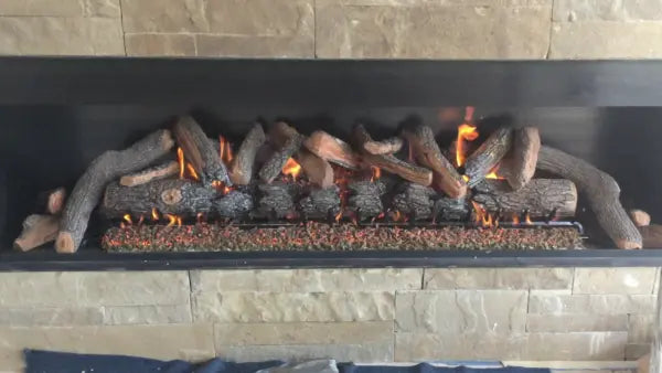 Mason-Lite Linear Gas Fireplace (No Trough) – 12" B-Vent Mason-Lite Dreamwood Living