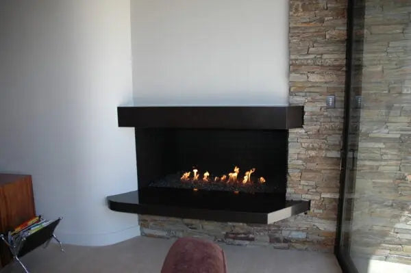 Mason-Lite Linear Gas Fireplace (with Burner Trough) – 12" B-Vent Mason-Lite Dreamwood Living