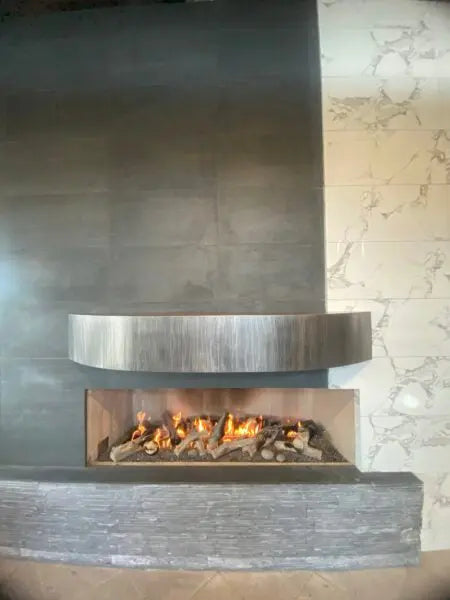 Mason-Lite Linear Gas Fireplace (with Burner Trough) – 12" B-Vent Mason-Lite Dreamwood Living