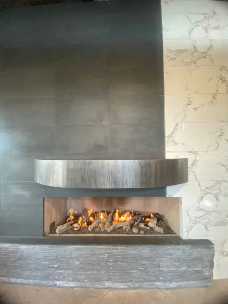 Mason-Lite Linear Gas Fireplace (with Burner Trough) – 12" B-Vent Mason-Lite Dreamwood Living