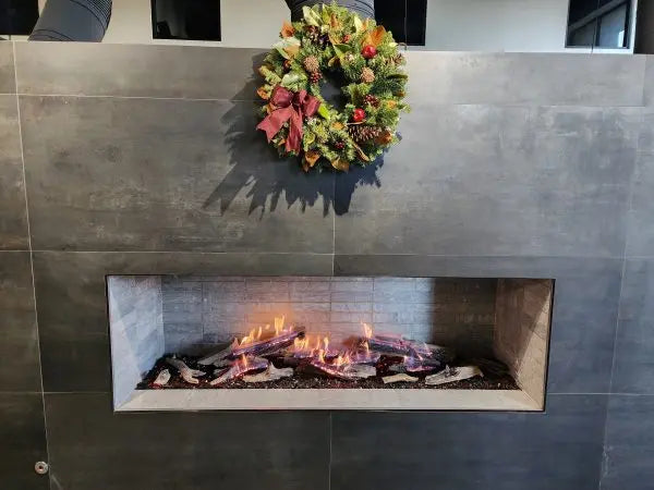 Mason-Lite Linear Gas Fireplace (with Burner Trough) – 12" B-Vent Mason-Lite Dreamwood Living