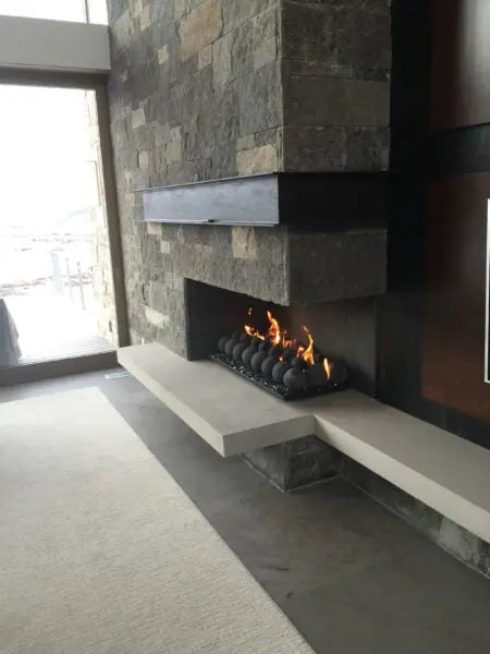 Mason-Lite Linear Vent Free Gas Fireplace (with Burner Trough) Mason-Lite Dreamwood Living