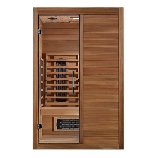 Maxxus Oasis 2 Person Full Spectrum Near Zero EMF Infrared Sauna - Pacific Cedar - view 2