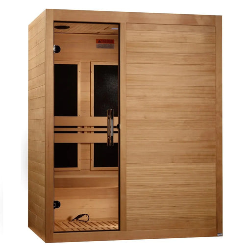 Maxxus S-Line 3-Person Low EMF Far Infrared Sauna Dreamwood Living